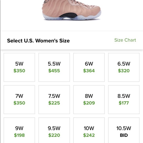 ♦️SOLD♦️Women’s Nike air Foamposite sneakers 10 - Picture 4 of 8